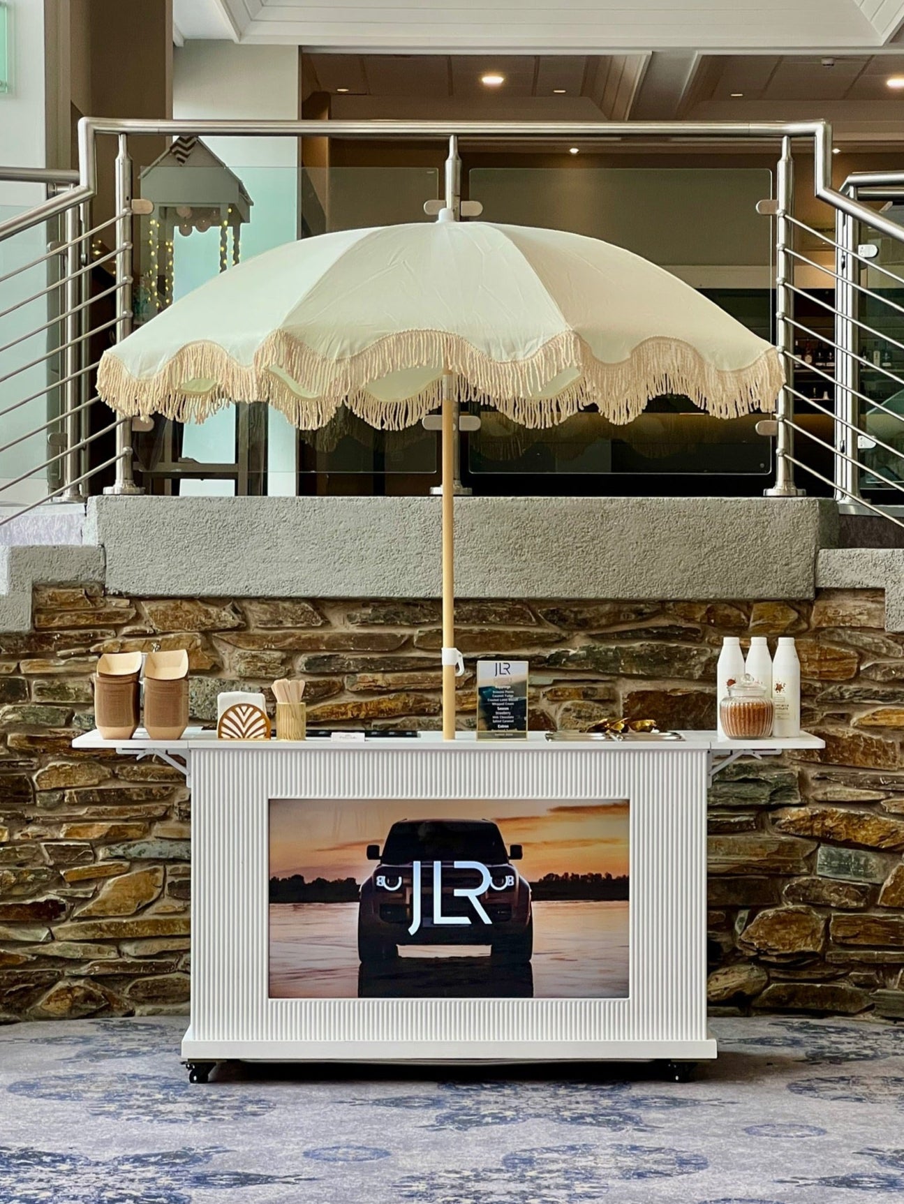 dessert cart hire at a corporate event