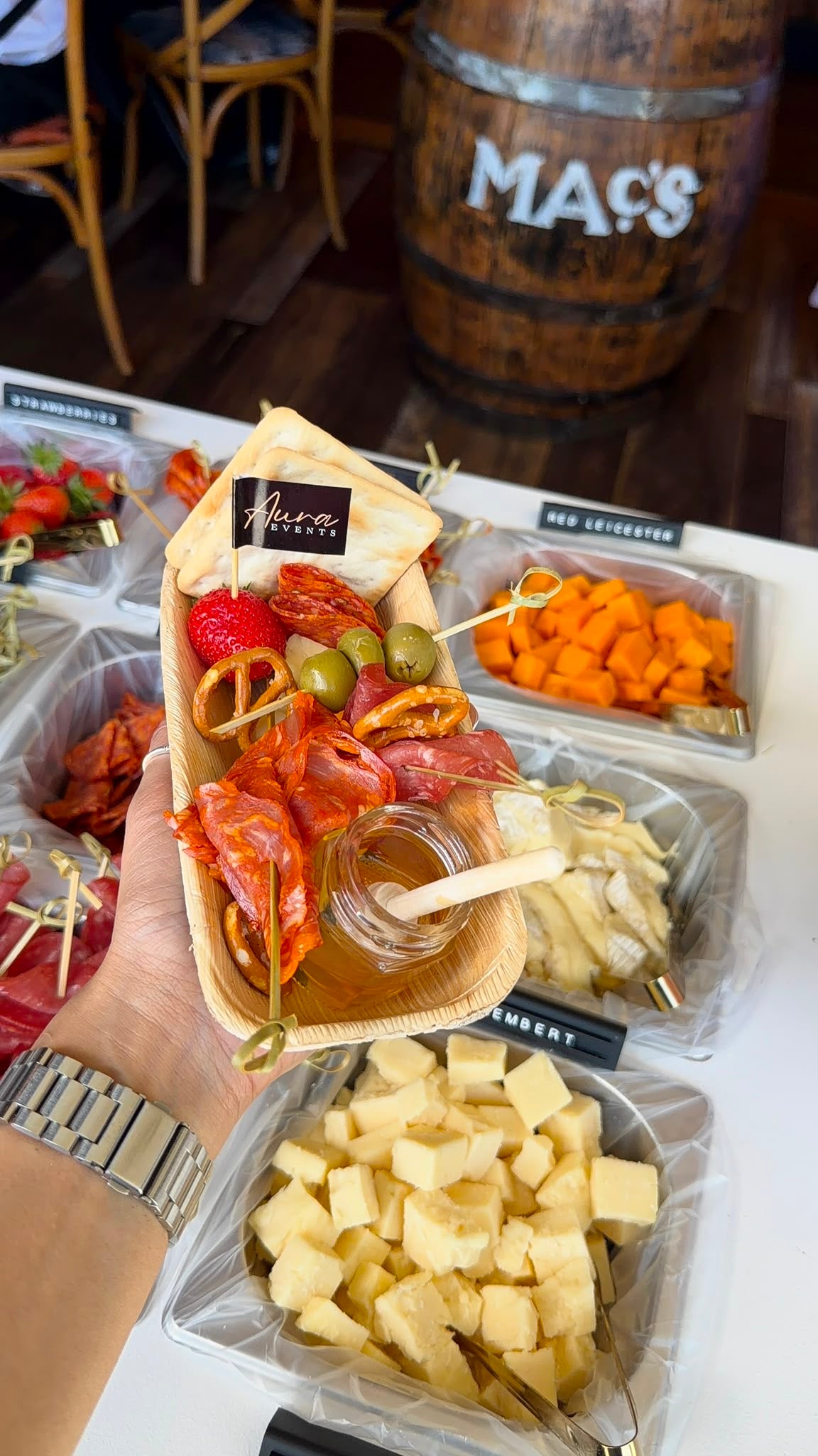 Charcuterie serving